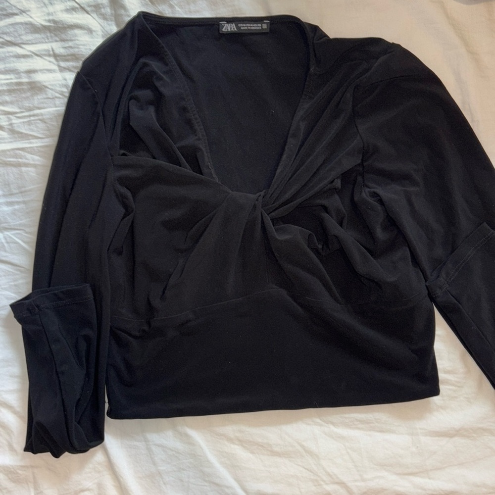 Zara black long sleeve - size M